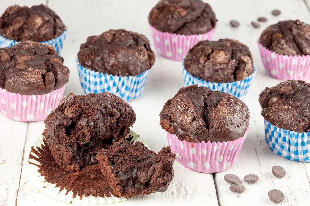 Dark chocolate muffins