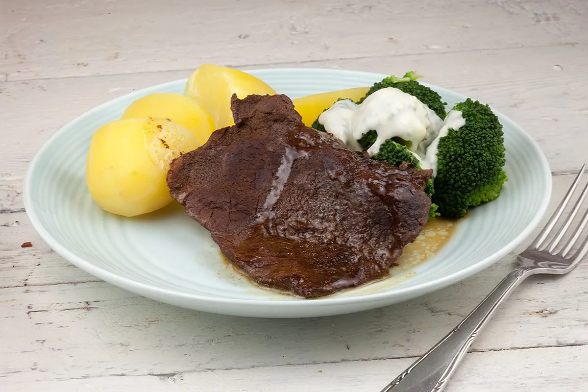 Slow-braised beef