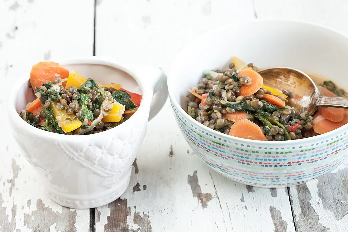 Summer lentil curry