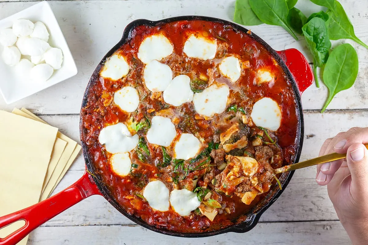 Lasagnette (pan-baked lasagne)
