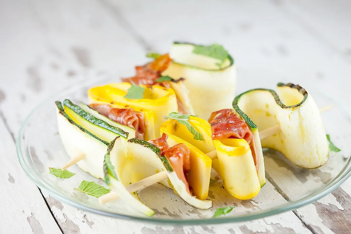 Zucchini skewers