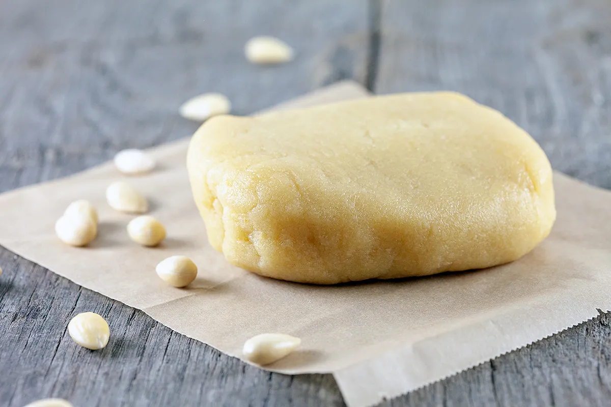 Homemade almond paste