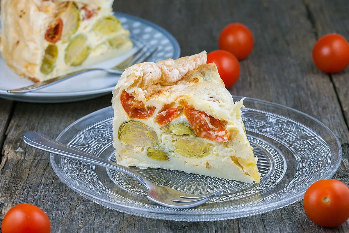 Brussels sprouts quiche