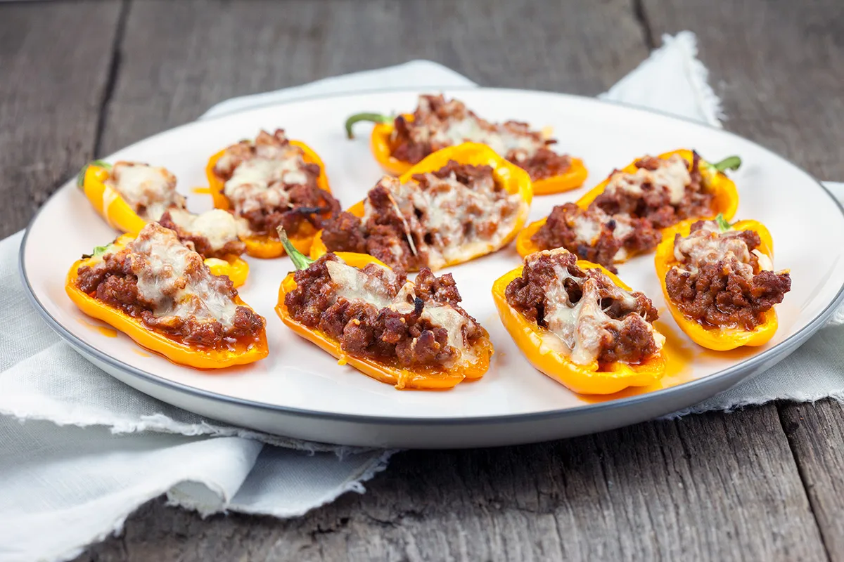 Stuffed snack peppers