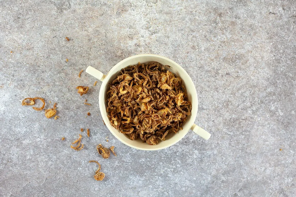 Homemade fried onions
