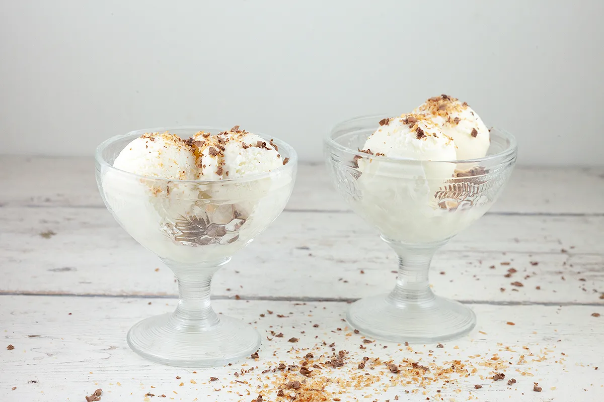 Coconut ice cream