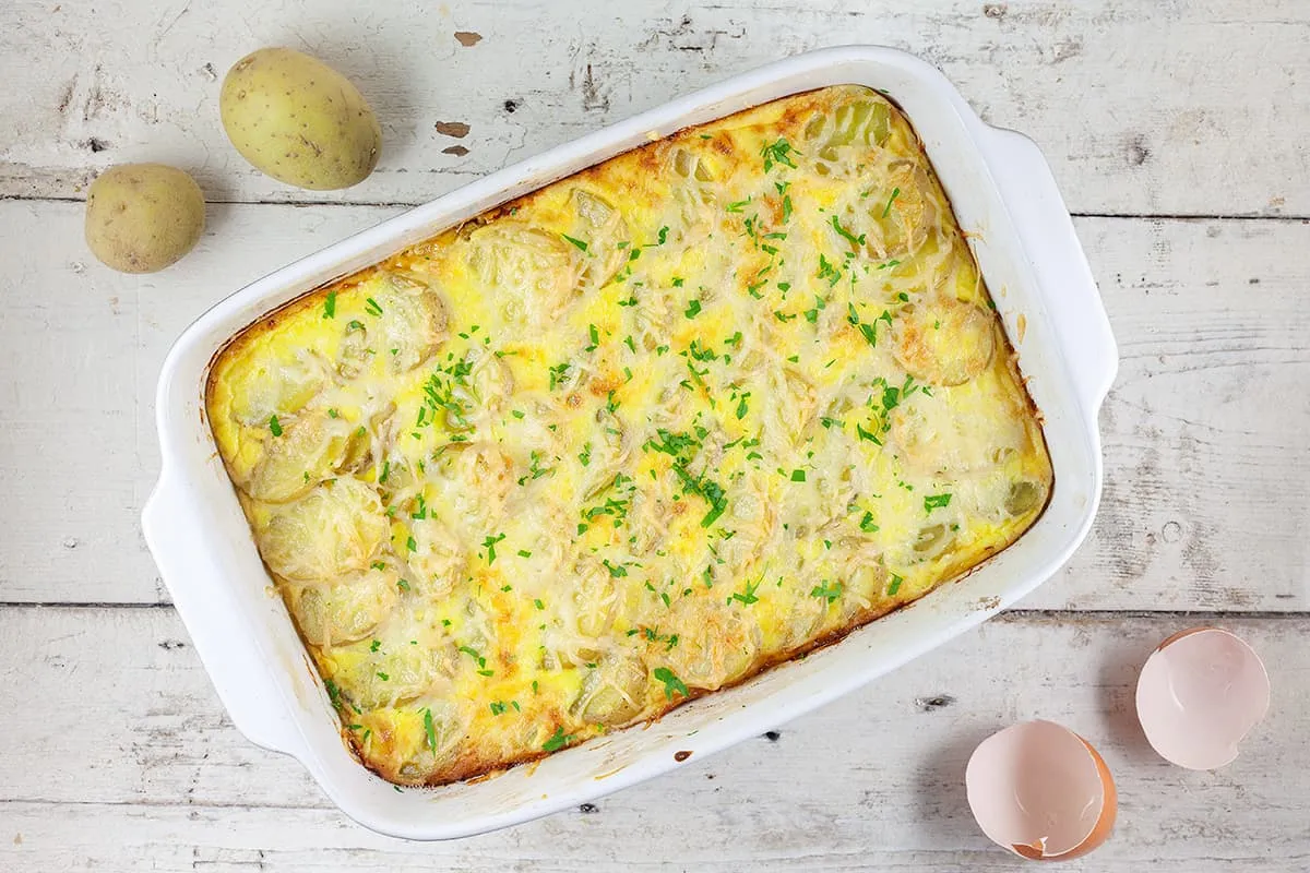 Vegetarian endive gratin (oven baked)