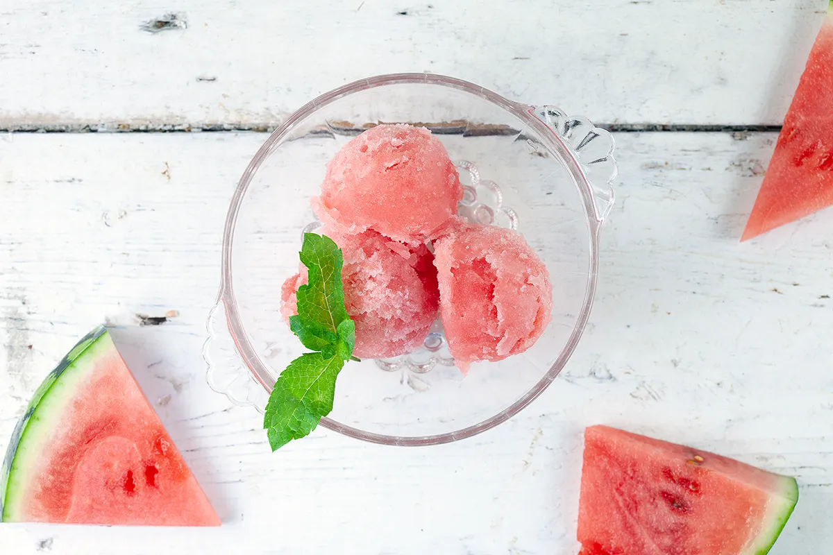 Watermelon sorbet