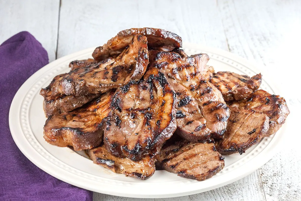 Marinated procureur (swine neck)