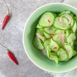 Recipe: Acar ketimun (Indonesian cucumber pickle)