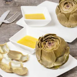 Recipe: Artichokes with shallot vinaigrette