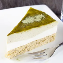 Recipe: Green tea matcha mousse pie