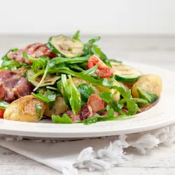 Recipe: Baby potato and grilled zucchini salad