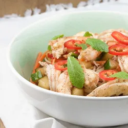 Recipe: Asian noodle and shrimp salad