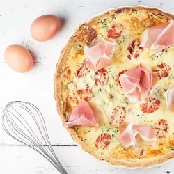 Recipe: Quiche with zucchini and Serrano ham