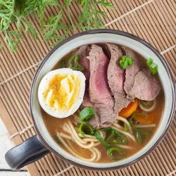 Recipe: Beef and egg noodle soup