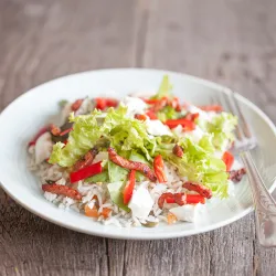 Recipe: Nut rice goat cheese salad