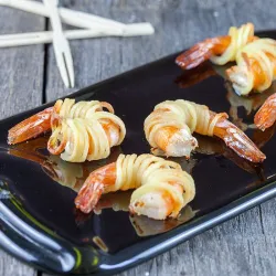 Recipe: Scampi and spiralized potato