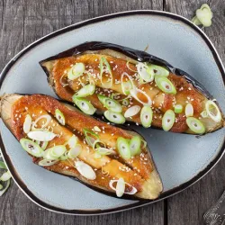 Recipe: Miso glazed eggplant
