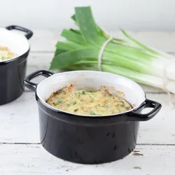 Recipe: Leek and ricotta flan