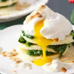 Recipe: Spinach and poached egg towers