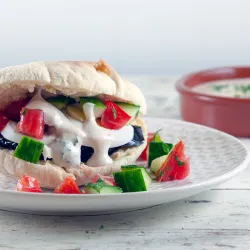 Recipe: Sabich - pitas with eggplant and egg