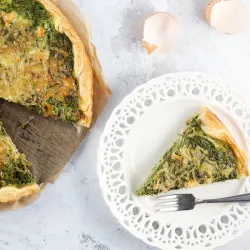Recipe: Salmon and spinach quiche