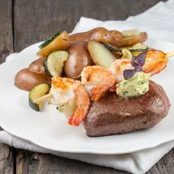 Recipe: Surf and turf with herb butter