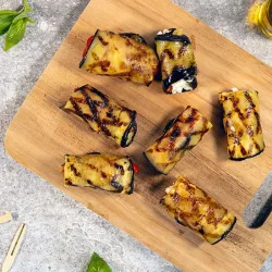 Recipe: Grilled eggplant roll-ups