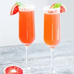 Recipe: Sparkling blood orange and Cointreau cocktail