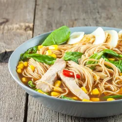 Recipe: Pork ramen noodle soup