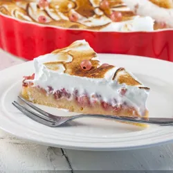 Recipe: Pink currant and meringue pie