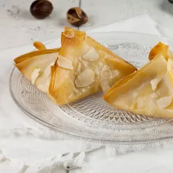 Recipe: Pear and blue cheese filo pastries