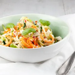 Recipe: Spiralized zucchini and ricotta salad