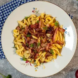 Recipe: Spätzle with bacon and onion