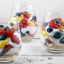 Recipe: Lime, coconut and strawberry dessert
