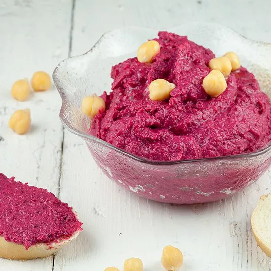 Recipe: Roasted red beet hummus