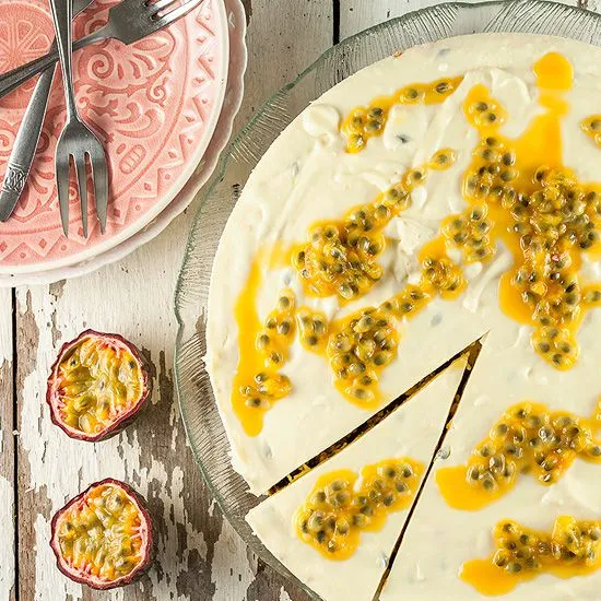 Recipe: No-bake passionfruit cheesecake