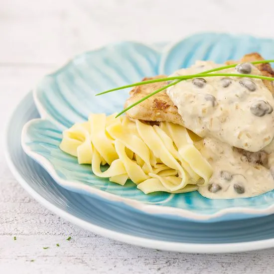 Recipe: Cod with creamy caper sauce