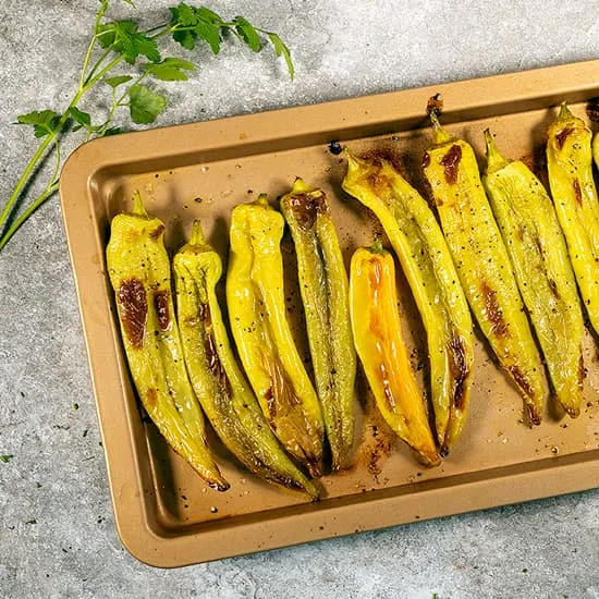 Recipe: Roasted Turkish green peppers