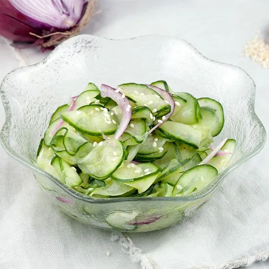 Recipe: Cucumber and red onion salad