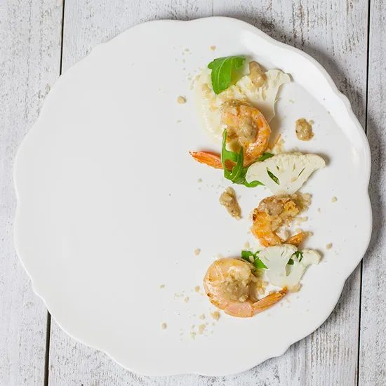 Recipe: Posh prawns with cauliflower