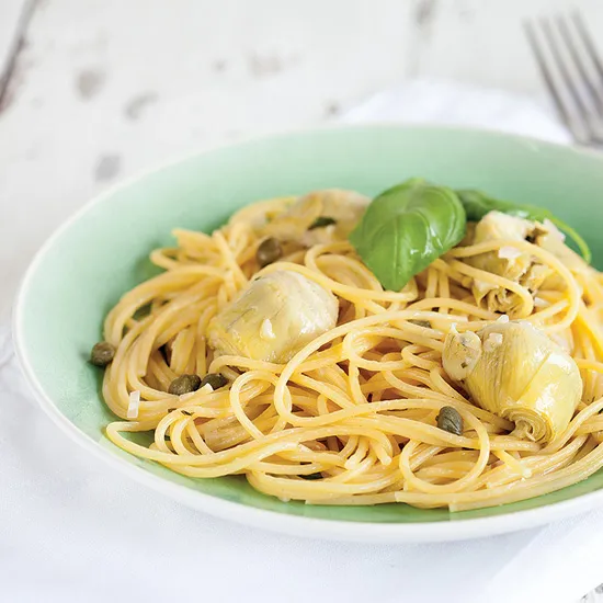 Recipe: Lemon butter pasta with artichokes