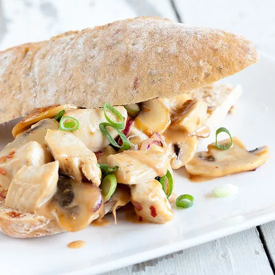 Recipe: Chicken and mushroom sandwich