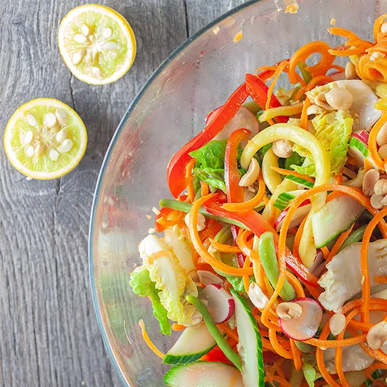 Recipe: Oriental salad with yuzu dressing