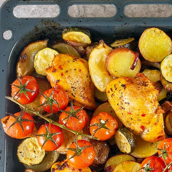 Recipe: Chicken and courgette traybake