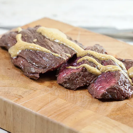Recipe: Bavette steak with mustard sauce