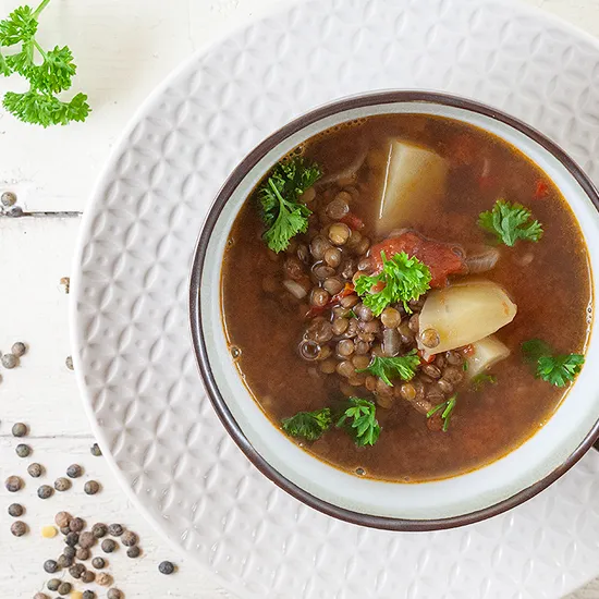Recipe: Lentil and potato soup