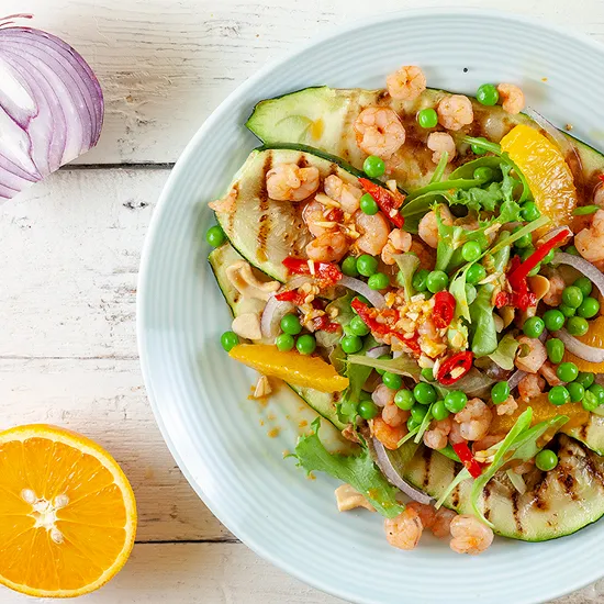 Recipe: Zucchini and shrimp salad