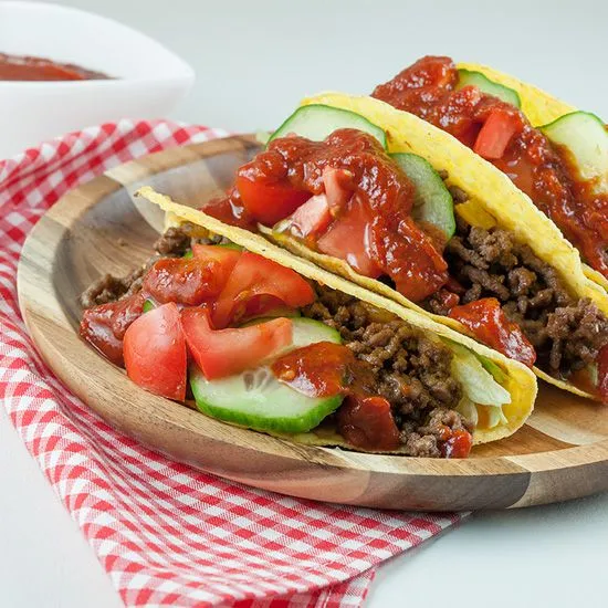 Recipe: Hard shell tacos with minced meat